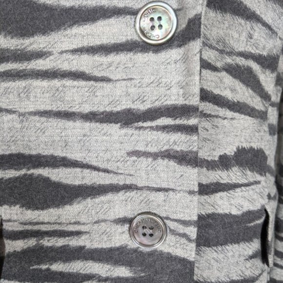 Moschino Grey Tiger/ Zebra Print Blazer - Picture 6 of 7